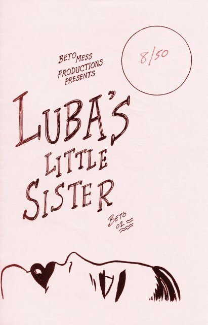 Gilbert Hernandez mini comic: Luba's little sister